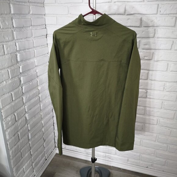 Under Armour Ladies Size Large Army Green Coldgear Infrared 1/4 Zip Jacket - Picture 2 of 11